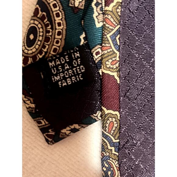 LOT of 3 Vintage Christian Dior Designer Silk Neck Ties - Picture 9 of 10